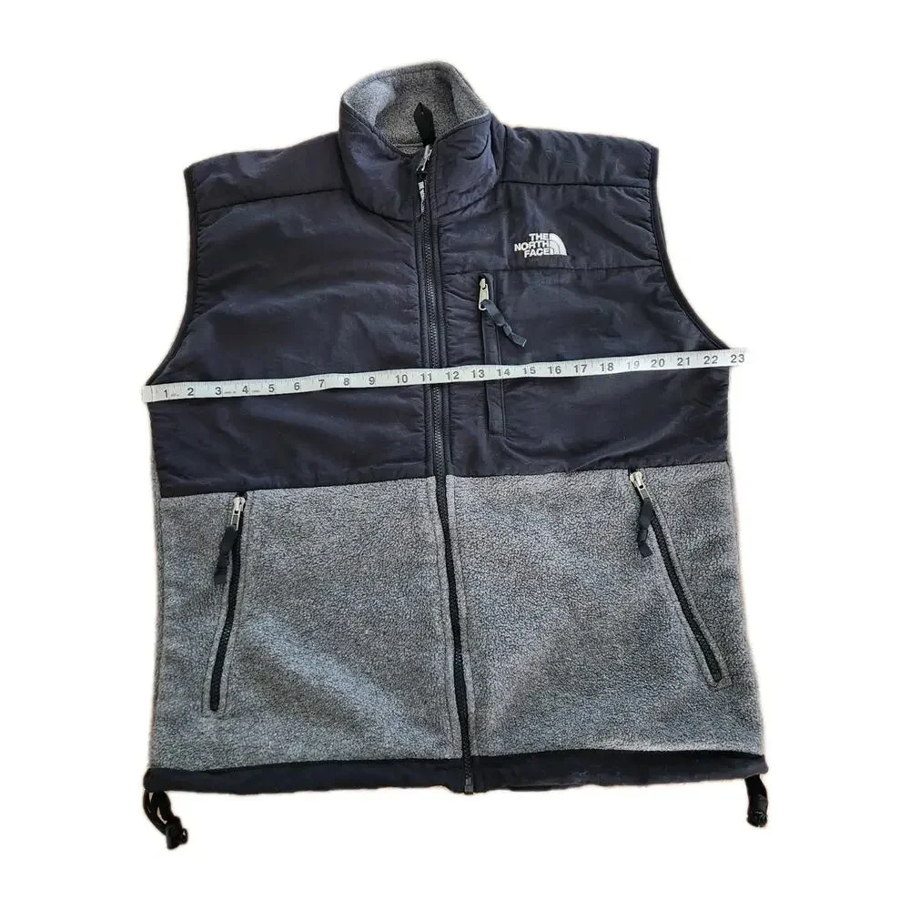 The North Face Men's Retro Denali Vest Polartech Black & Gray Size XL Vintage
